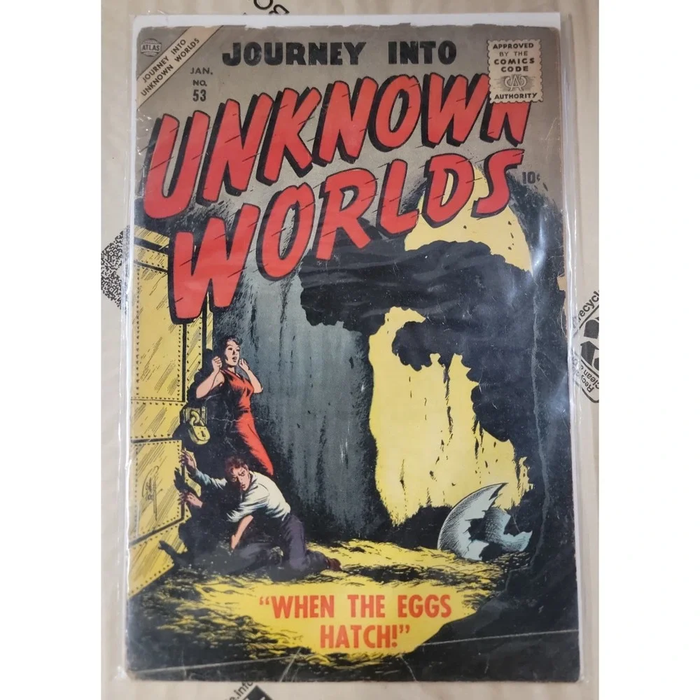 Journey Into Unknown Worlds #53 Comic Book 1957 - Atlas Bill Everett Cover PICS